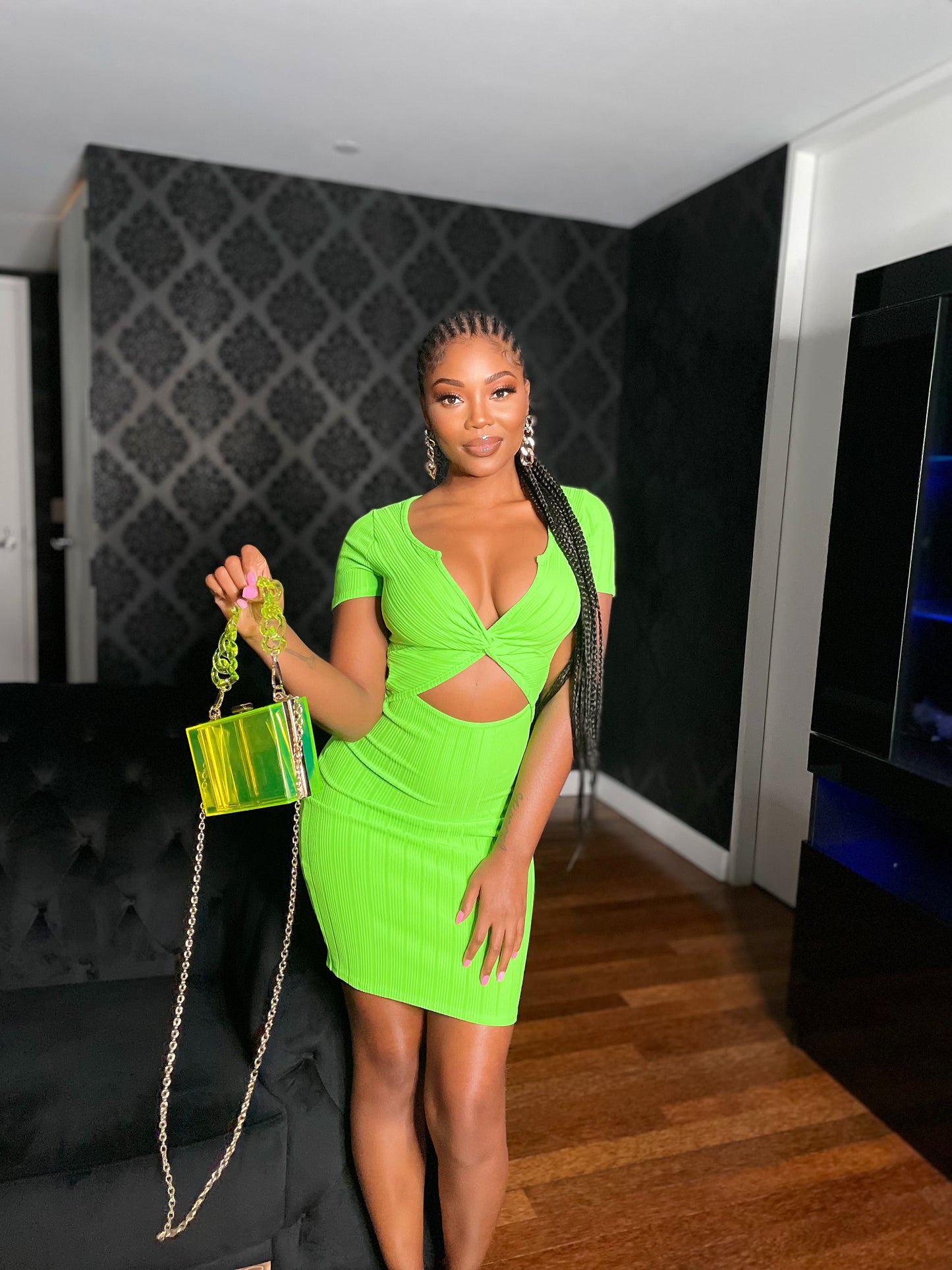 Lime Time Mini Dress