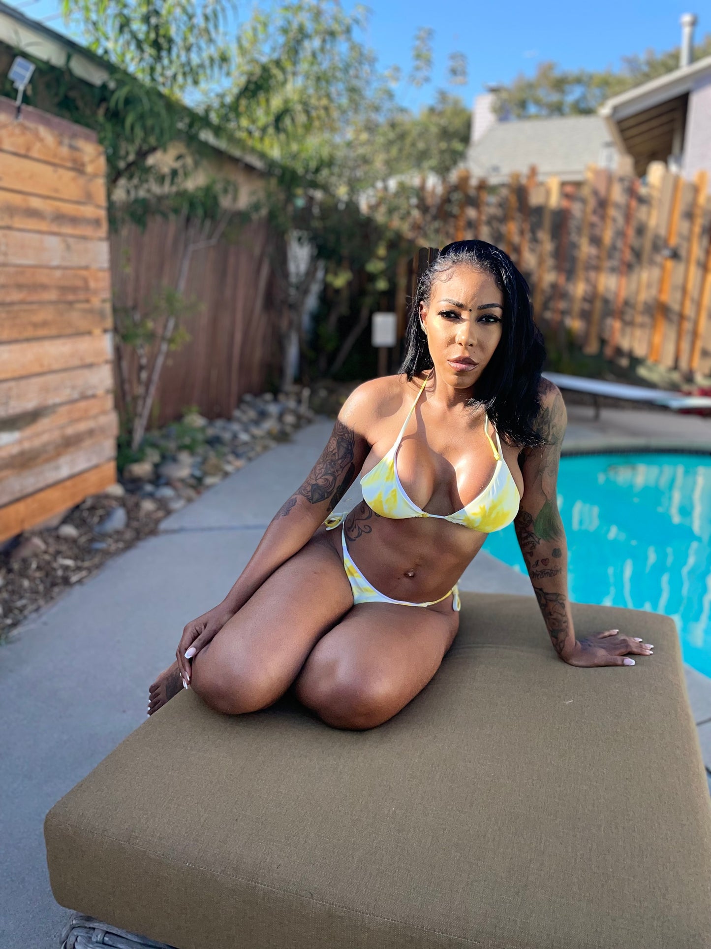 Yellow Haze Bikini & Cover up set