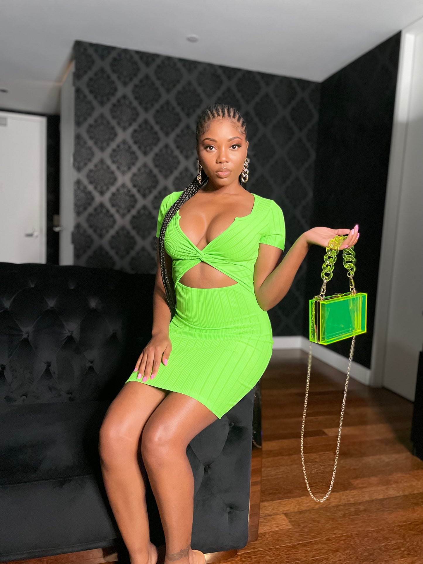 Lime Time Mini Dress