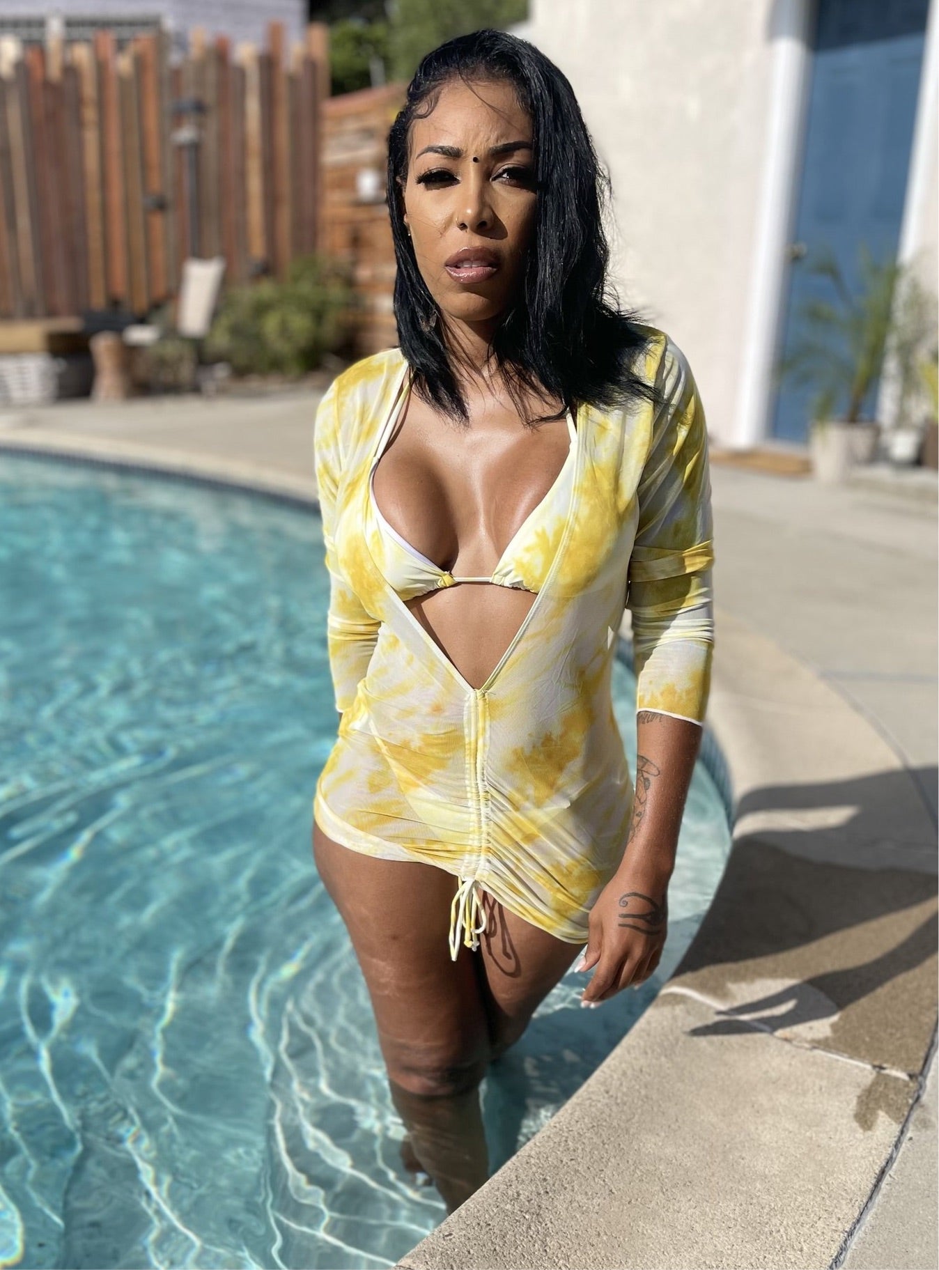 Yellow Haze Bikini & Cover up set
