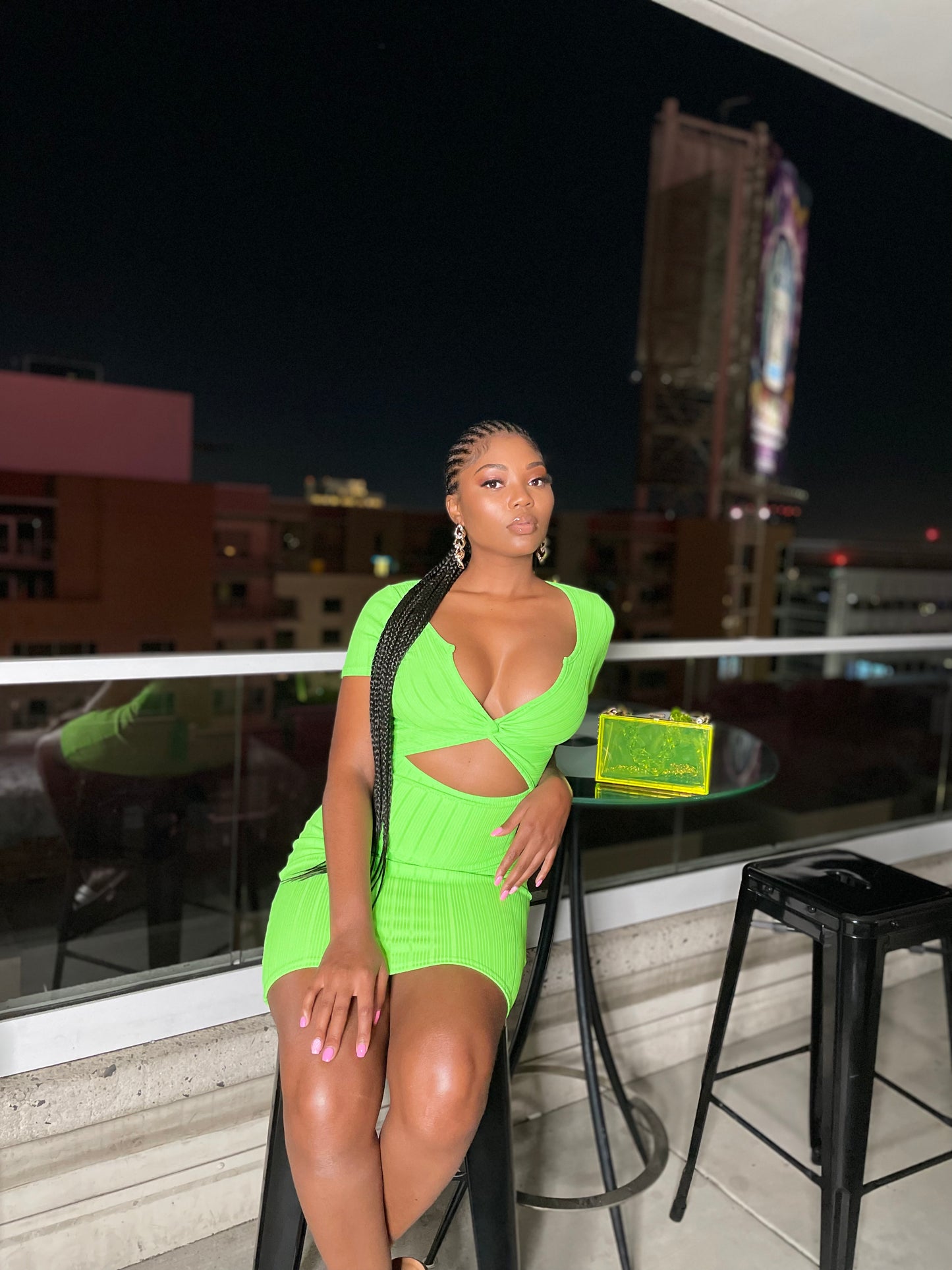 Lime Time Mini Dress