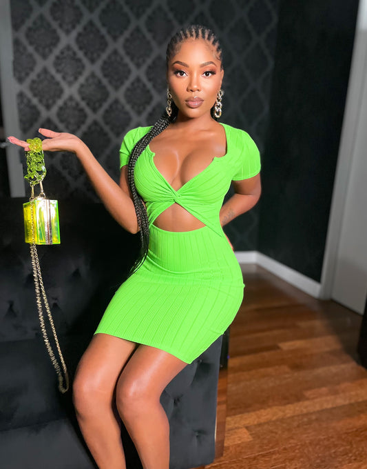 Lime Time Mini Dress