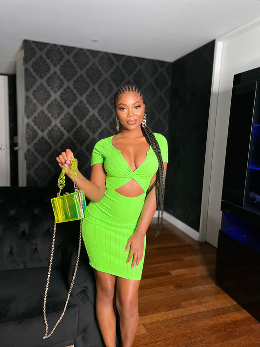 Lime Time Mini Dress