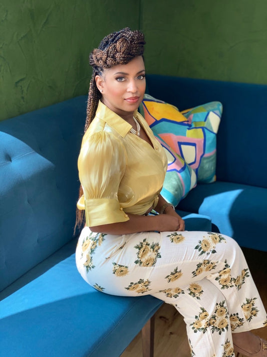 Floral Linen Pants